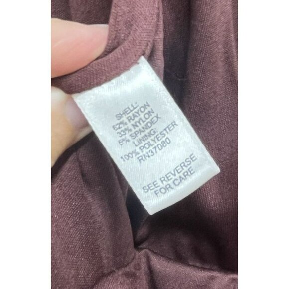 NEW Cache NWT Ponte Sheath Midi Sleeveless Dress In Chocolate Brown Size Medium - Picture 12 of 14